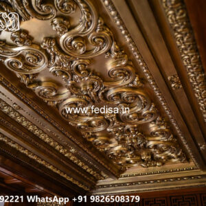 Wooden Classic Ceiling Design Full Pop Design No-11481