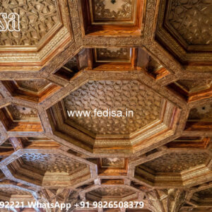 Wooden Classic Ceiling Design Pop Concealed Design No-11482