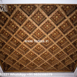 Wooden Classic Ceiling Design Plus Minus Pop Design For Small Room No-11488