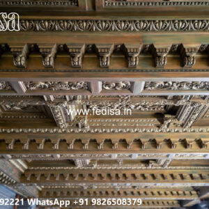 Wooden Classic Ceiling Design Simple Ceiling Corner Design No-11501