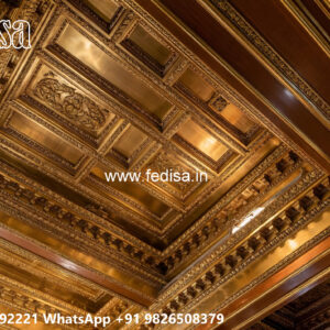 Wooden Classic Ceiling Design Minus Plus False Ceiling No-11505
