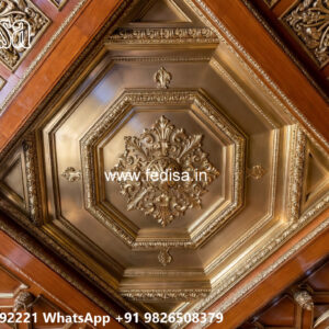 Wooden Classic Ceiling Design Pop Line Design No-11518
