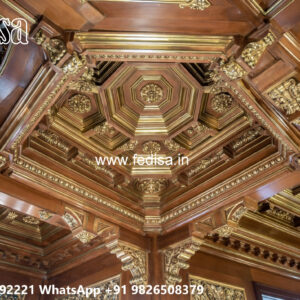 Wooden Classic Ceiling Design Ceiling Design For L Shaped Hall No-11520