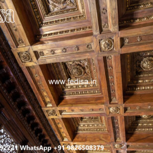 Wooden Classic Ceiling Design Pop Plus Minus Design Latest No-11530