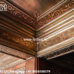 Wooden Classic Ceiling Design False Ceiling Design For Long Hall No-11537