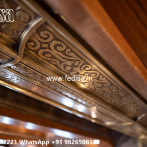 Wooden Classic Ceiling Design Simple Pop Design For Hall 2026 With Price No-11540