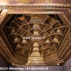 Wooden Classic Ceiling Design Ceiling Flower Color Design No-11548