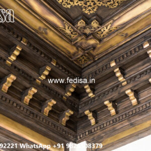 Wooden Classic Ceiling Design Wall Ceiling Pop No-11564