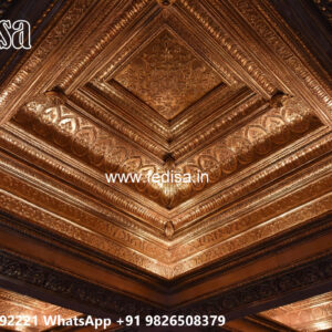 Wooden Classic Ceiling Design Pop For House Design No-11565