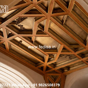 Wooden Classic Ceiling Design Plus Minus Roof Design No-11568