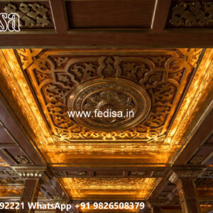 Wooden Classic Ceiling Design Pop 3d Wall Design No-11569