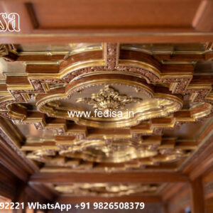 Wooden Classic Ceiling Design Pop Design Kitchen Simple No-11570