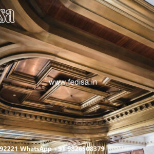 Wooden Classic Ceiling Design Ceiling Design Plaster Cement No-11582