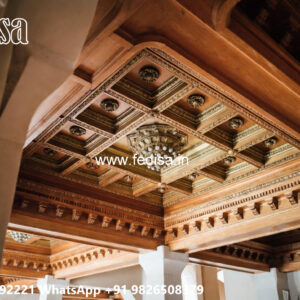 Wooden Classic Ceiling Design Pop Ring Design Color No-11591