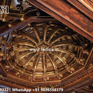 Wooden Classic Ceiling Design Ceiling Wall Putty Design No-11593