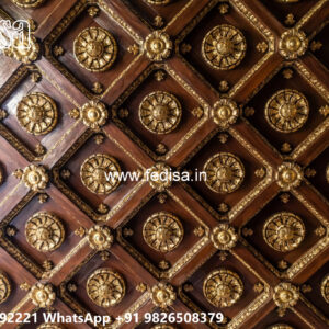 Wooden Classic Ceiling Design Pop Ke Minus Plus Design No-11597