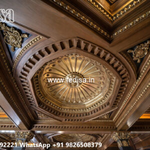 Wooden Classic Ceiling Design Pop Design For Lobby 2026 No-11600