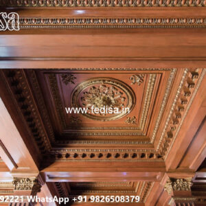 Wooden Classic Ceiling Design Attractive New Modern Pop Plus Minus Design No-11603