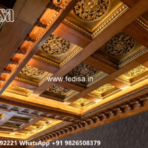 Wooden Classic Ceiling Design Pop Design Bedroom Plus Minus No-11606
