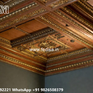Wooden Classic Ceiling Design Ceiling Design For Hall Without False Ceiling No-11614