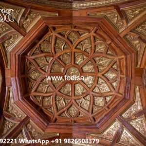 Wooden Classic Ceiling Design Pop Minus Plus Design Latest No-11619