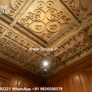 Wooden Classic Ceiling Design Pop Design For Hall With Price No-11622