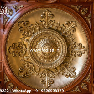 Wooden Classic Ceiling Design Parlor Pop Design No-11626