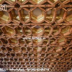 Wooden Classic Ceiling Design Putty Design For Roof No-11657