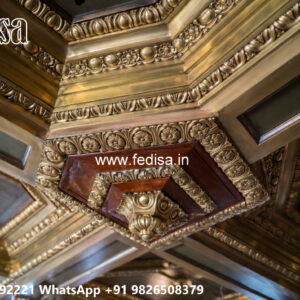 Wooden Classic Ceiling Design Pop New Design Bedroom No-11662