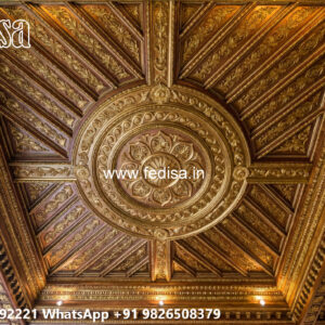 Wooden Classic Ceiling Design Simple Pop Design For Office No-11673