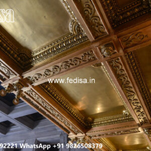 Wooden Classic Ceiling Design Chhath Ki Pop Design No-11679