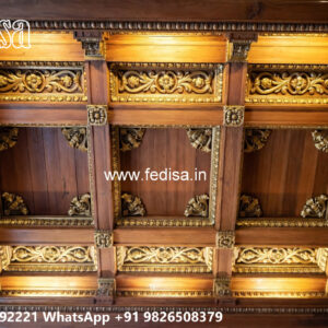 Wooden Classic Ceiling Design False Ceiling Pop Price No-11686