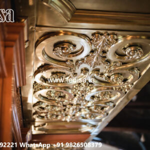 Wooden Classic Ceiling Design Pop Ceiling Design For Square Hall No-11692
