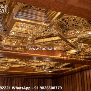 Wooden Classic Ceiling Design Down Ceiling Latest Design No-11705