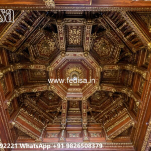 Wooden Classic Ceiling Design Pop Design 2026 Latest No-11726