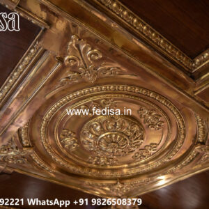 Wooden Classic Ceiling Design Square Hall Ceiling Design No-11729