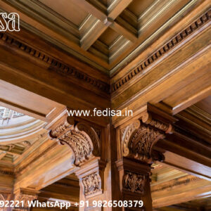 Wooden Classic Ceiling Design Rajesh Pop Design Plus Minus No-11733