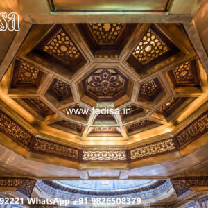 Wooden Classic Ceiling Design Pop Ceiling Texture Design No-11742