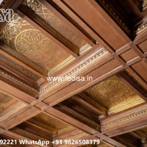 Wooden Classic Ceiling Design Four Ceiling Design For Hall No-11749