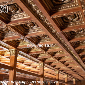 Wooden Classic Ceiling Design Pop Lobby Design Simple No-11752