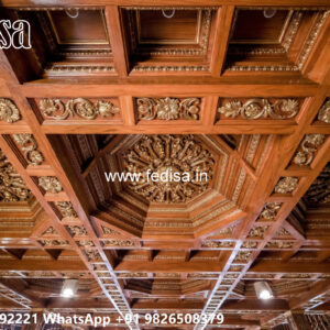 Wooden Classic Ceiling Design Kitchen Minus Plus Pop Design No-11755