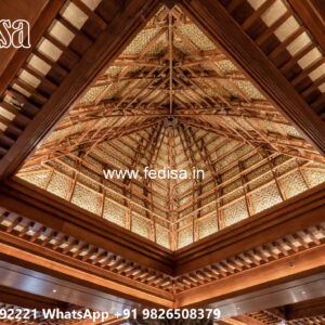 Wooden Classic Ceiling Design Pop Design Pvc No-11757