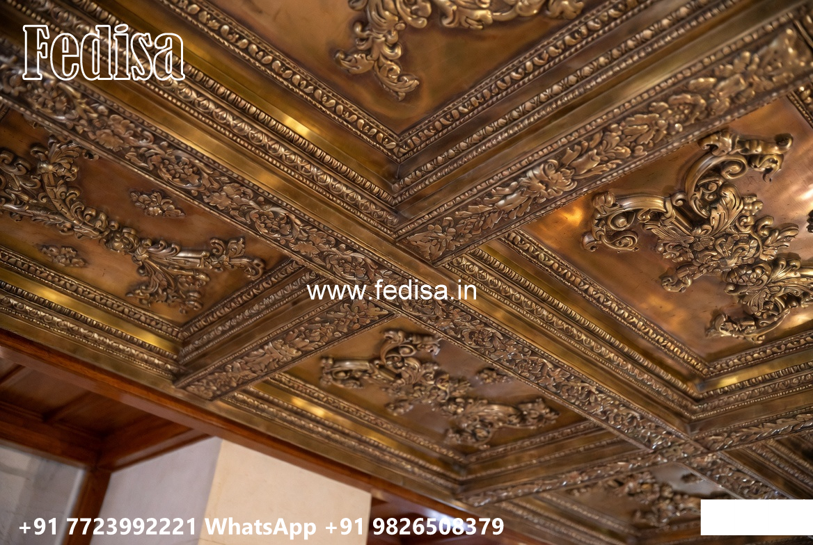Wooden Classic Ceiling Design Minus Plus Pop Design Color No-11765