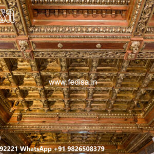Wooden Classic Ceiling Design Home Interior Pop Design No-11772