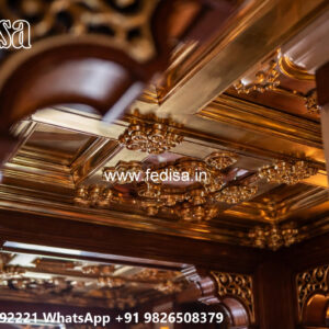 Wooden Classic Ceiling Design Pop Design For Ceiling Bedroom No-11773
