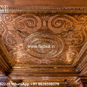 Wooden Classic Ceiling Design Latest Pop Design For Drawing Room No-11775