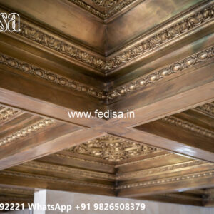 Wooden Classic Ceiling Design False Ceiling For Gallery No-11792