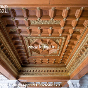 Wooden Classic Ceiling Design Simple Pop Ceiling Design For Hall No-11802