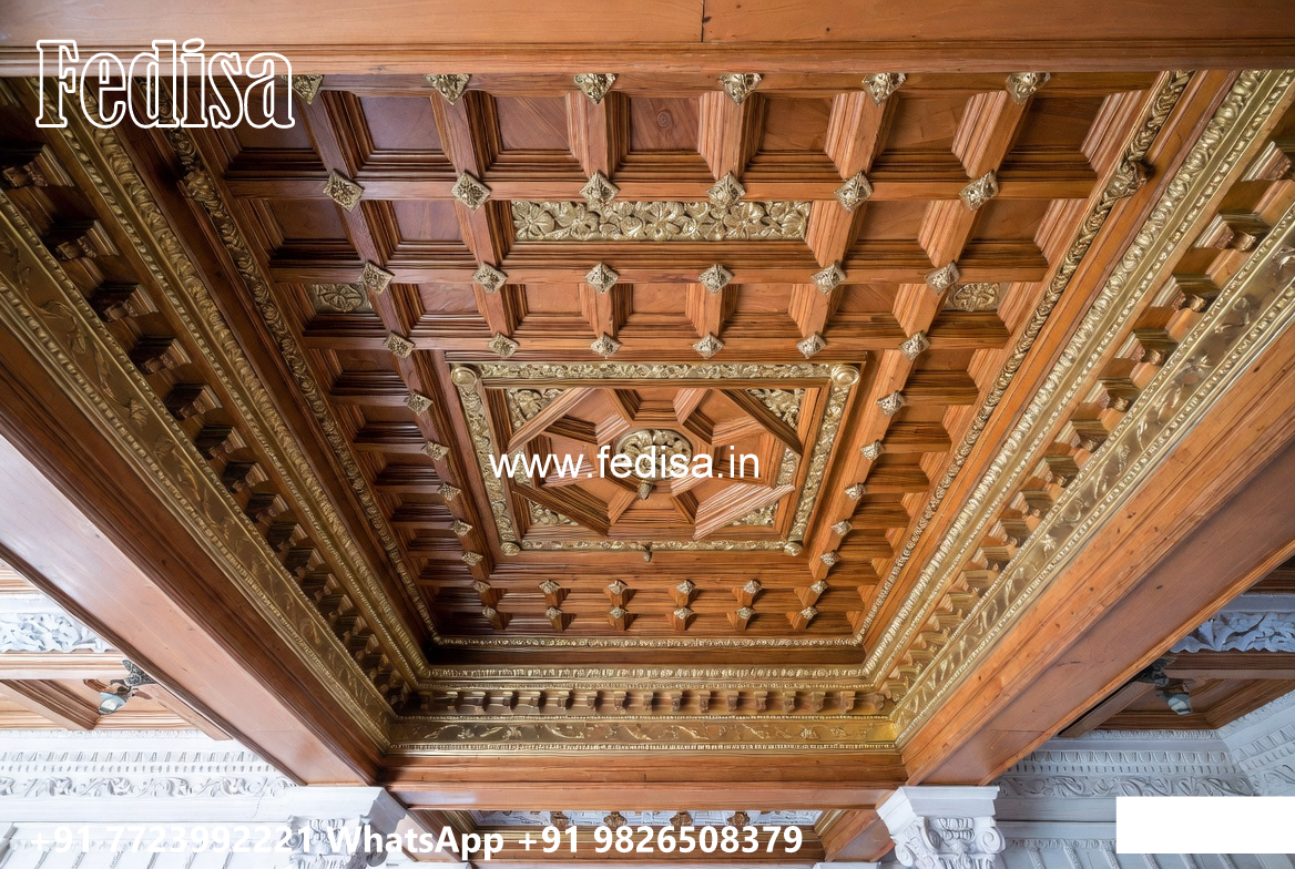Wooden Classic Ceiling Design Simple Pop Ceiling Design For Hall No-11802