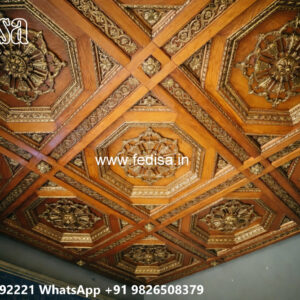 Wooden Classic Ceiling Design Minus Plus Ki Pop Design No-11810